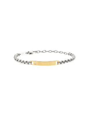 Bracciale TAG AND CROSS BICOLOR Dorato UOMO Breil