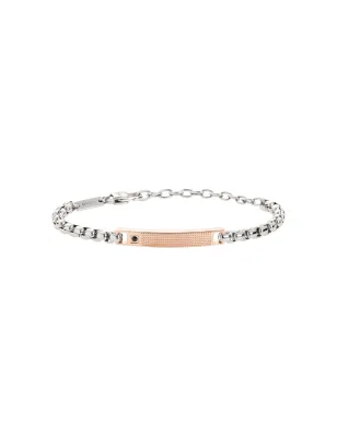 Bracciale TAG AND CROSS BICOLOR Rose UOMO Breil TJ3227 Breil