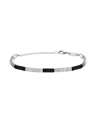 Bracciale FUSION ACCIAIO E LAVA NERO Uomo Breil