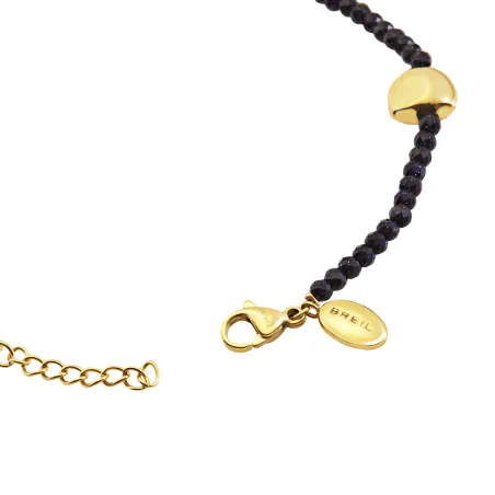 Bracciale B Rocks in Sandstone e acciaio dorato Donna Breil