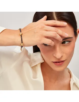 Bracciale B Rocks in Sandstone e acciaio dorato Donna Breil TJ3696 Breil