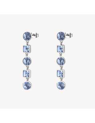 ORECCHINI SYMPHONIA LUNGHI CRISTALLI BLU DONNA BROSWAY  BYM181 Brosway