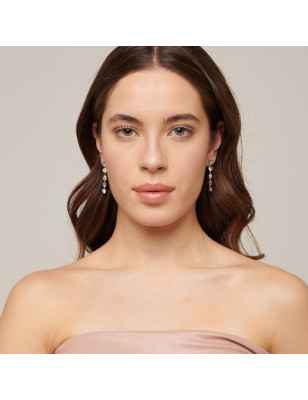 ORECCHINI SYMPHONIA LUNGHI IN ACCIAIO DONNA BROSWAY 