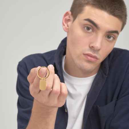 Portachiavi INK Acciaio Pvd Oro 14K UOMO Brosway