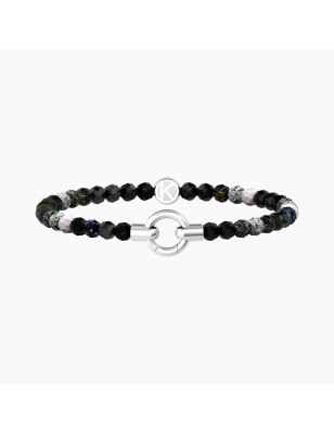 BRACCIALE AGATA NERA STRIATA MAMANONMAMA DONNA KIDULT  732203 Kidult