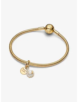 Charm Pendente Uncino e Perla Artificiale Donna Pandora 763891C01 Pandora