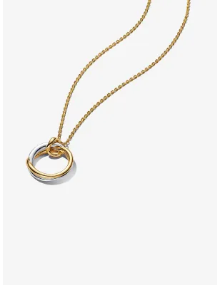 Collana Cerchio Fascia Intrecciata bicolore Donna Pandora