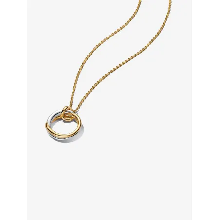 Collana Cerchio Fascia Intrecciata bicolore Donna Pandora