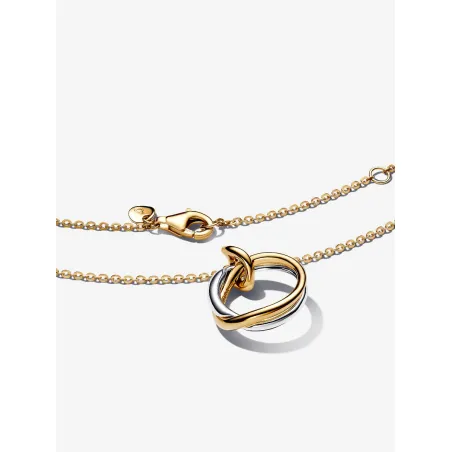 Collana Cerchio Fascia Intrecciata bicolore Donna Pandora