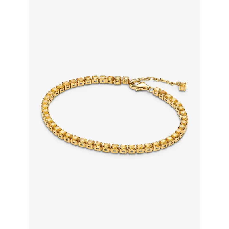 Bracciale Tennis cristalli gialli Donna Pandora