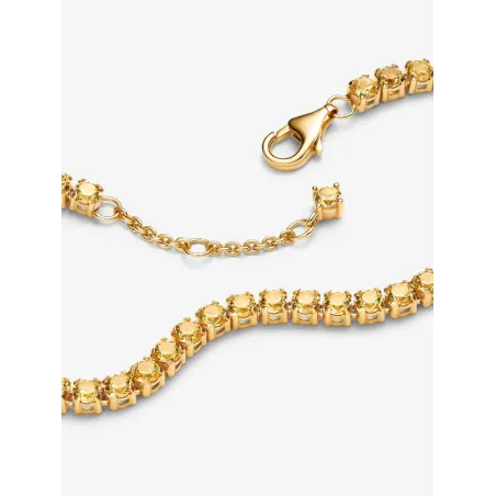 Bracciale Tennis cristalli gialli Donna Pandora