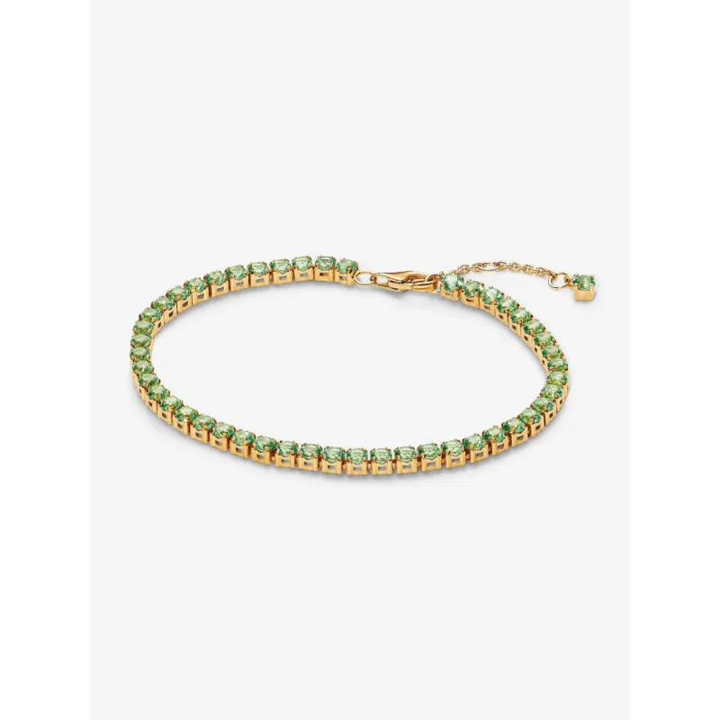 Bracciale Tennis cristalli verdi Donna Pandora