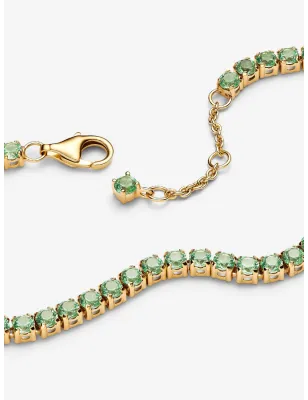 Bracciale Tennis cristalli verdi Donna Pandora