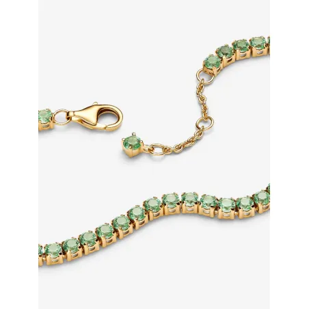 Bracciale Tennis cristalli verdi Donna Pandora