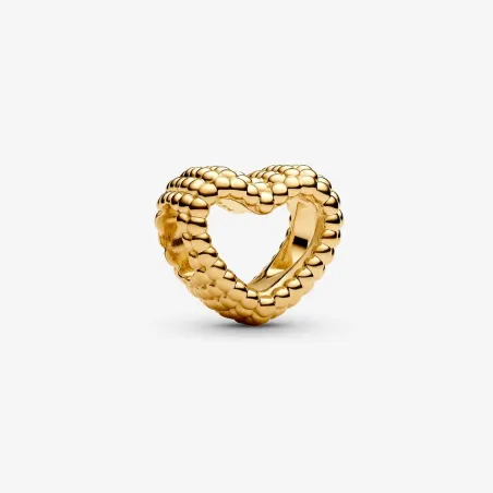 Charm Cuore di Sfere Placcatura in Oro 14k Donna Pandora