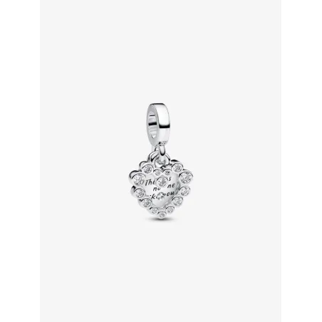 Charm Pendente Doppio Cuore Nessuna Come Te Donna Pandora
