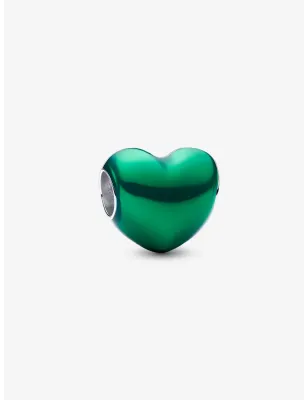 Charm Cuore Metallico Verde Donna Pandora