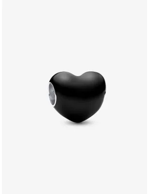 Charm Cuore Metallico Nero Donna Pandora