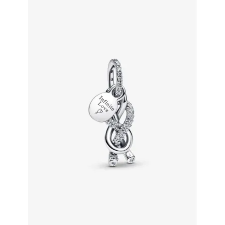 Charm Pendente Nodo Infinito e pavé Donna Pandora