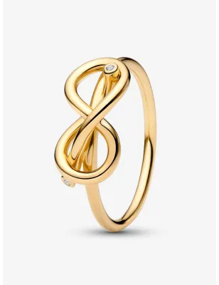 Anello dorato Legame Infinito Donna Pandora
