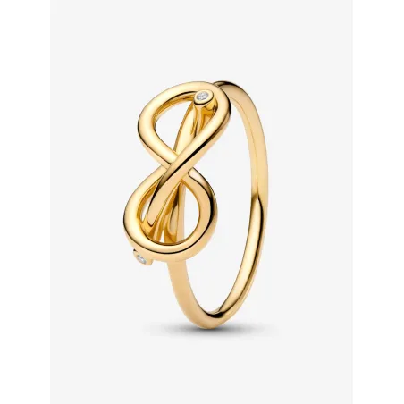 Anello dorato Legame Infinito Donna Pandora