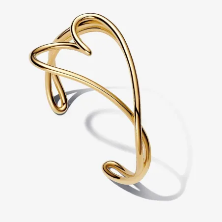 Bracciale aperto Cuore Linea Sinuosa Donna Pandora