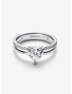 Anello Doppia Fascia con Cuore mis.50 Donna Pandora