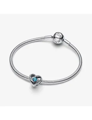 Charm Cuore Eterno Blu Donna Pandora