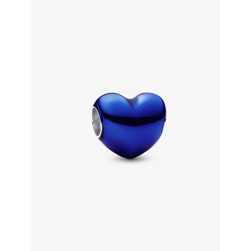 Charm Cuore Metallico Blu Donna Pandora
