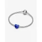 Charm Cuore Metallico Blu Donna Pandora