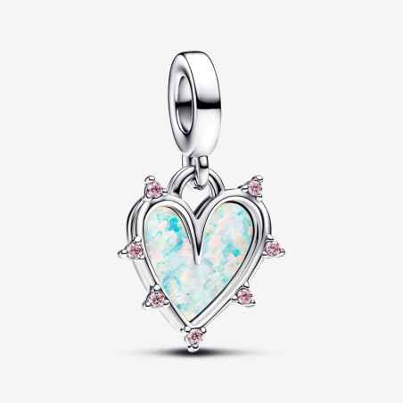 CHARM PENDENTE CUORE DELL'AMICIZIA OPALE DONNA PANDORA 