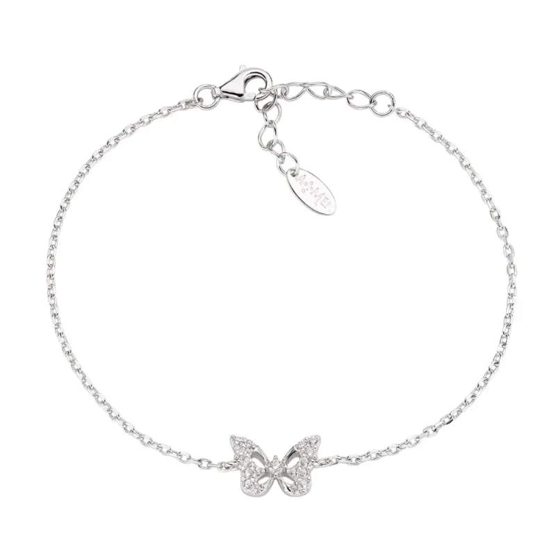 Bracciale Farfalla con zirconi bianchi Donna Amen