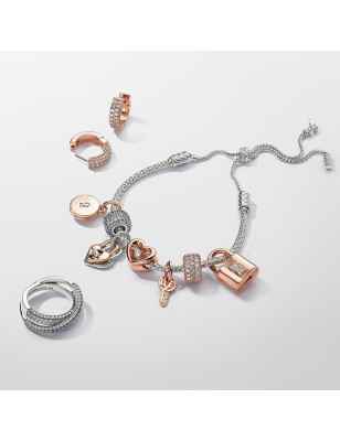 BRACCIALE REGOLABILE MAGLIA GEOMETRICA DONNA PANDORA MOMENTS