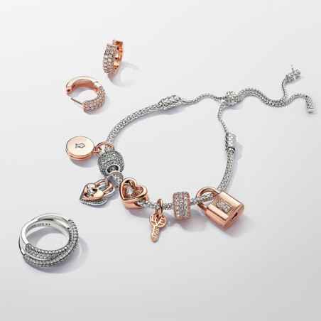 BRACCIALE REGOLABILE MAGLIA GEOMETRICA DONNA PANDORA MOMENTS