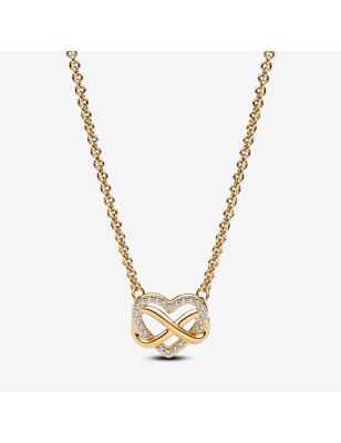 COLLANA CUORE INFINITO PIETRE LUMINOSE PANDORA