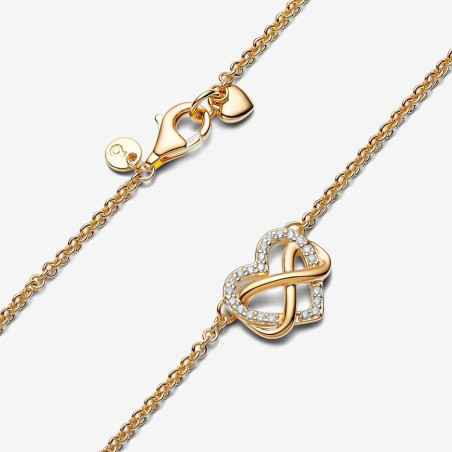 COLLANA CUORE INFINITO PIETRE LUMINOSE PANDORA
