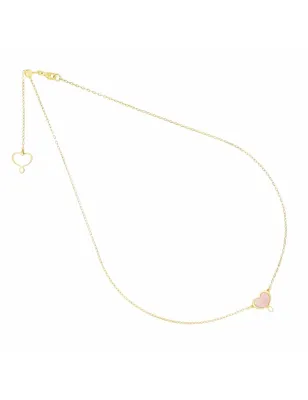 Collana Cuore M&S Madreperla rosa Donna Maman et Sophie