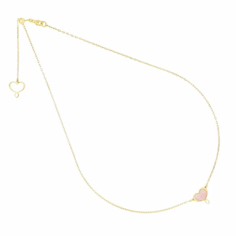 Collana Cuore M&S Madreperla rosa Donna Maman et Sophie
