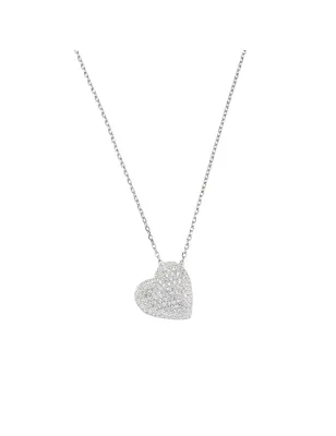 Collana Cuore bombato con zirconi Donna Amen
