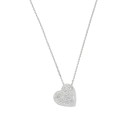Collana Cuore bombato con zirconi Donna Amen