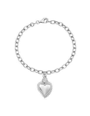 COLLANA CHARM CON SACRO CUORE DONNA AMEN SACRO