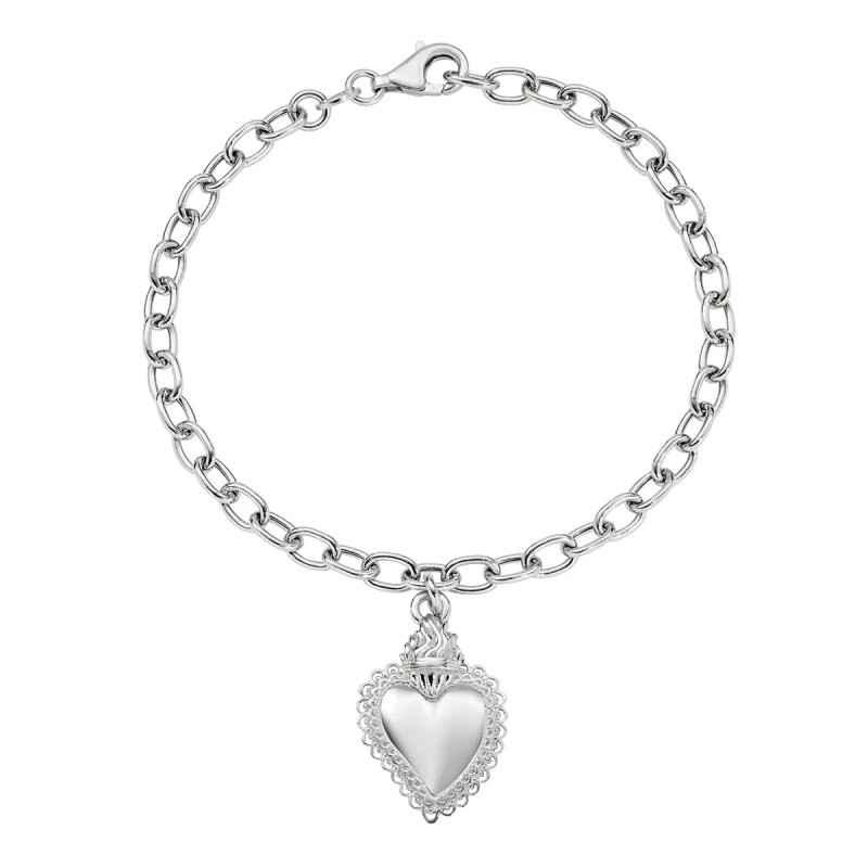 COLLANA CHARM CON SACRO CUORE DONNA AMEN SACRO