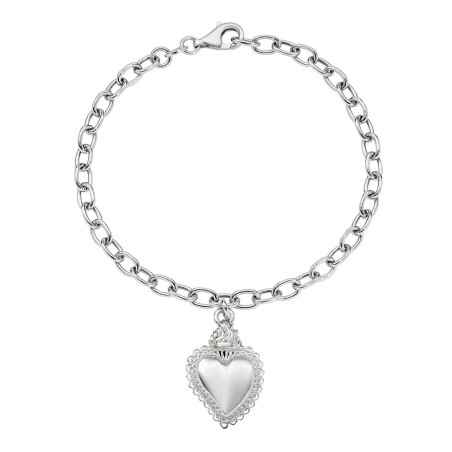 COLLANA CHARM CON SACRO CUORE DONNA AMEN SACRO