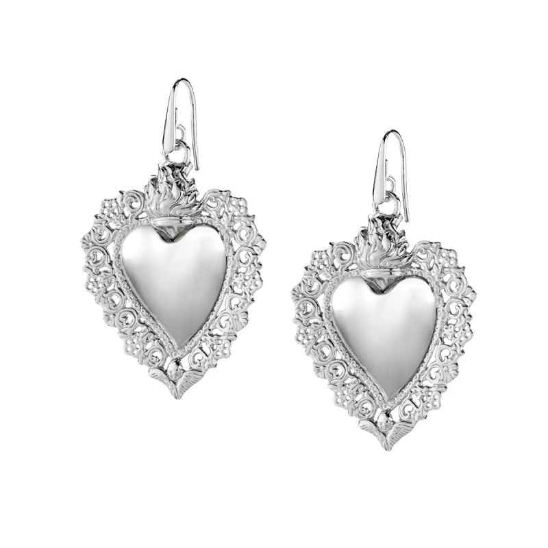 Orecchini pendenti Sacro Cuore Donna Amen Sacro Orecchini pendenti Sacro Cuore Donna Amen Sacro