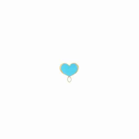ORECCHINO A LOBO CUORE AZZURRO MAMAN ET SOPHIE