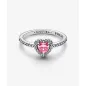 Anello Cuore rilievo Rosa mis.52 Donna Pandora