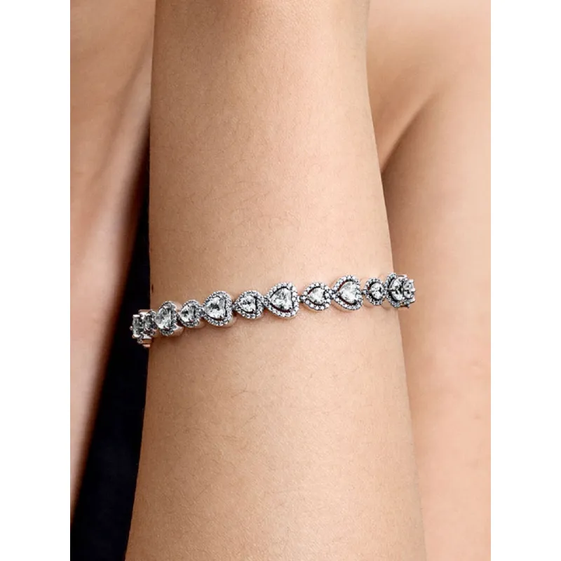 Bracciale Cuori Luminosi Donna Pandora