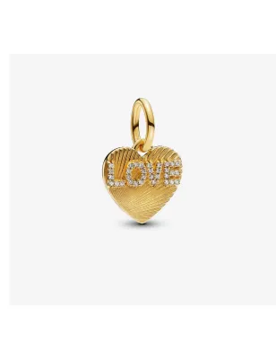 Charm Pendente Cuore Love dorato Pandora