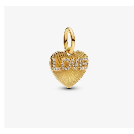 Charm Pendente Cuore Love dorato Pandora
