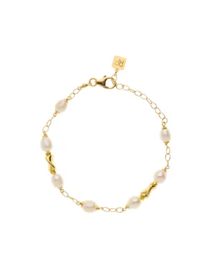 Bracciale Swirl con perle bianche Euphoria Donna Rossoprezioso